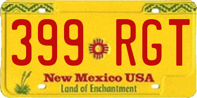 NM license plate 399RGT
