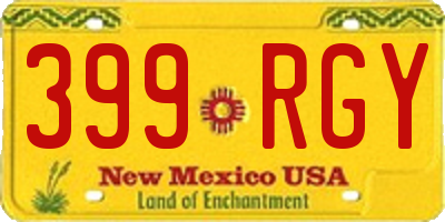 NM license plate 399RGY