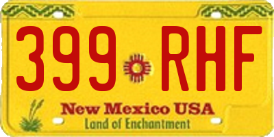 NM license plate 399RHF