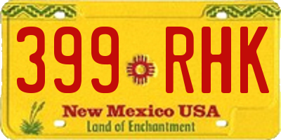 NM license plate 399RHK