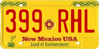 NM license plate 399RHL