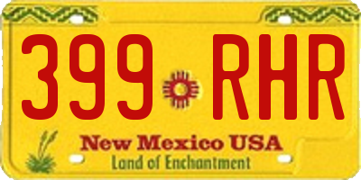 NM license plate 399RHR