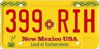 NM license plate 399RIH