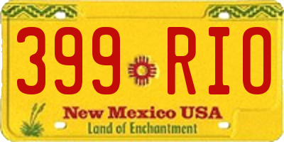 NM license plate 399RIO