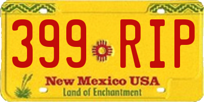 NM license plate 399RIP