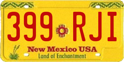 NM license plate 399RJI