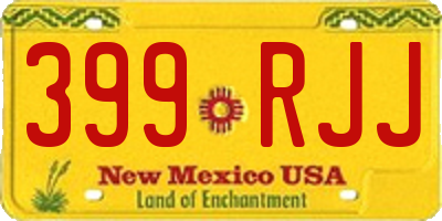 NM license plate 399RJJ