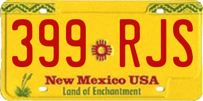 NM license plate 399RJS