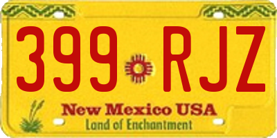 NM license plate 399RJZ