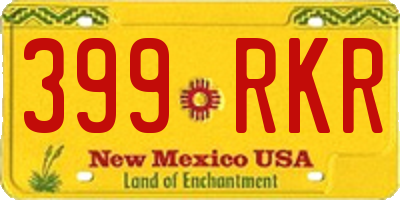 NM license plate 399RKR