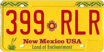 NM license plate 399RLR