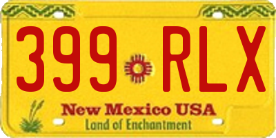 NM license plate 399RLX