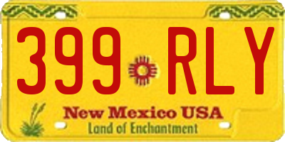 NM license plate 399RLY