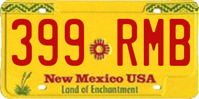 NM license plate 399RMB