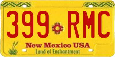 NM license plate 399RMC