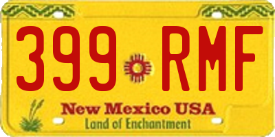 NM license plate 399RMF