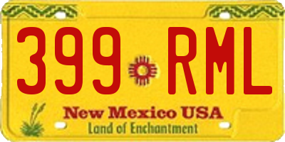 NM license plate 399RML