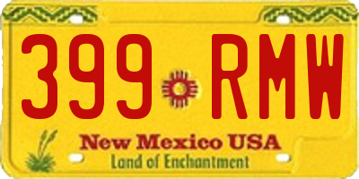 NM license plate 399RMW