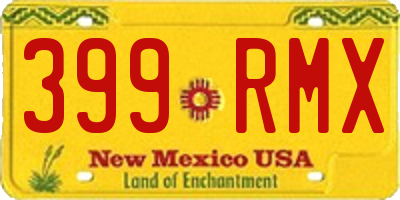 NM license plate 399RMX