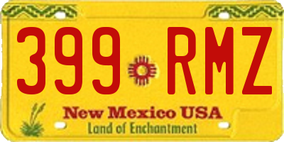 NM license plate 399RMZ