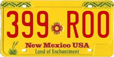 NM license plate 399ROO