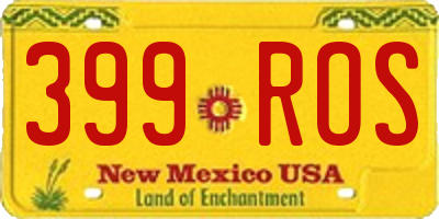 NM license plate 399ROS