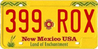 NM license plate 399ROX