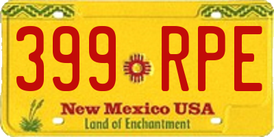 NM license plate 399RPE