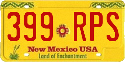 NM license plate 399RPS