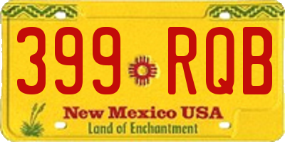 NM license plate 399RQB
