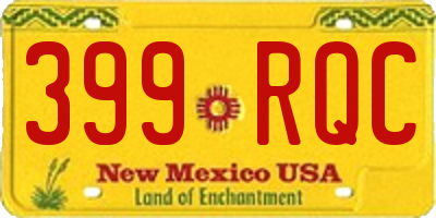 NM license plate 399RQC