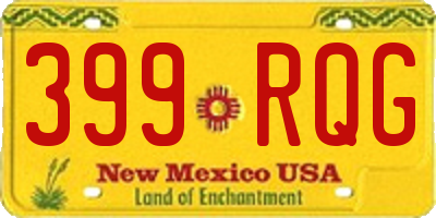 NM license plate 399RQG