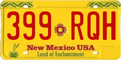 NM license plate 399RQH