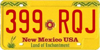 NM license plate 399RQJ