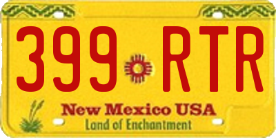 NM license plate 399RTR