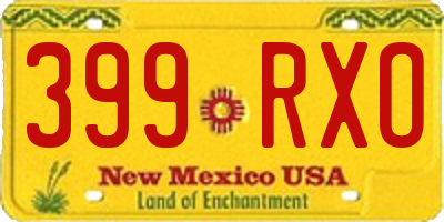 NM license plate 399RXO