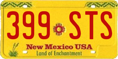 NM license plate 399STS