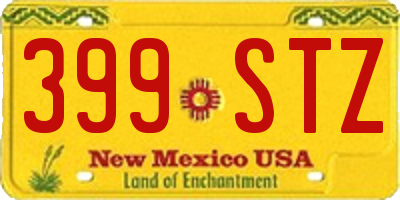 NM license plate 399STZ