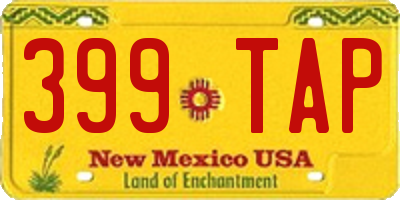 NM license plate 399TAP