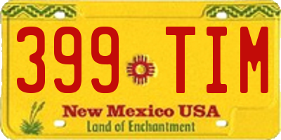 NM license plate 399TIM