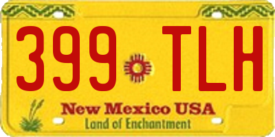 NM license plate 399TLH