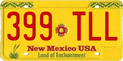 NM license plate 399TLL