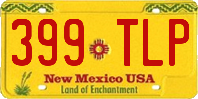 NM license plate 399TLP