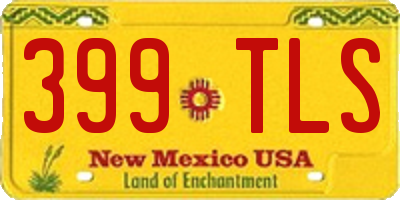 NM license plate 399TLS