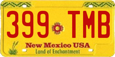 NM license plate 399TMB