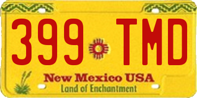 NM license plate 399TMD