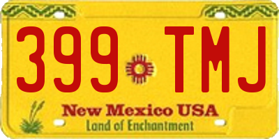 NM license plate 399TMJ
