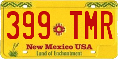 NM license plate 399TMR