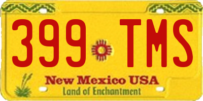 NM license plate 399TMS