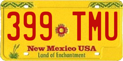 NM license plate 399TMU